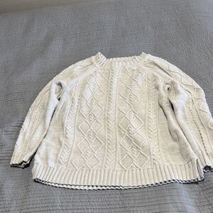 GAP Cream Cable Knit Sweater maternity.